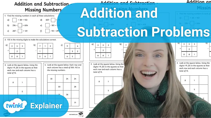 Addition and Subtraction Missing Number Worksheets