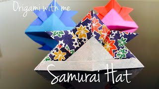 兜 Origami Samurai Hat / Japanese Kabuto / Easy Origami