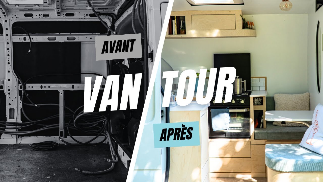 VAN TOUR RENAULT MASTER L2H2 : douche et WC cachés, lit peigne, cuisine équipée et ...