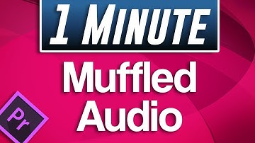 Premiere Pro : How to Make Audio Sound Distant and Muffled