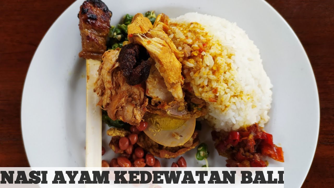 #FOOD VLOGGER - Nasi Ayam Kedewatan Bu Mangku Ubud Gianyar - BALI 