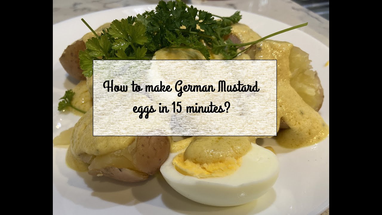 Easy German Mustard Eggs in [15 minutes]. Easy food Food with Eggs