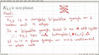 Video_85: K_ 5 and K_{ 3,3} are non planar