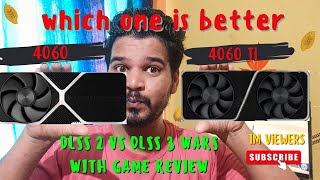 4060 or 3060ti which is better options? DLSS 3 VS DLSS 2 WARS #technology #viral #trending
