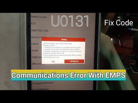 How to Lexus ls460 | U0131 Lost Communication With Power Steering Control Module EMPS | 2007-09-10