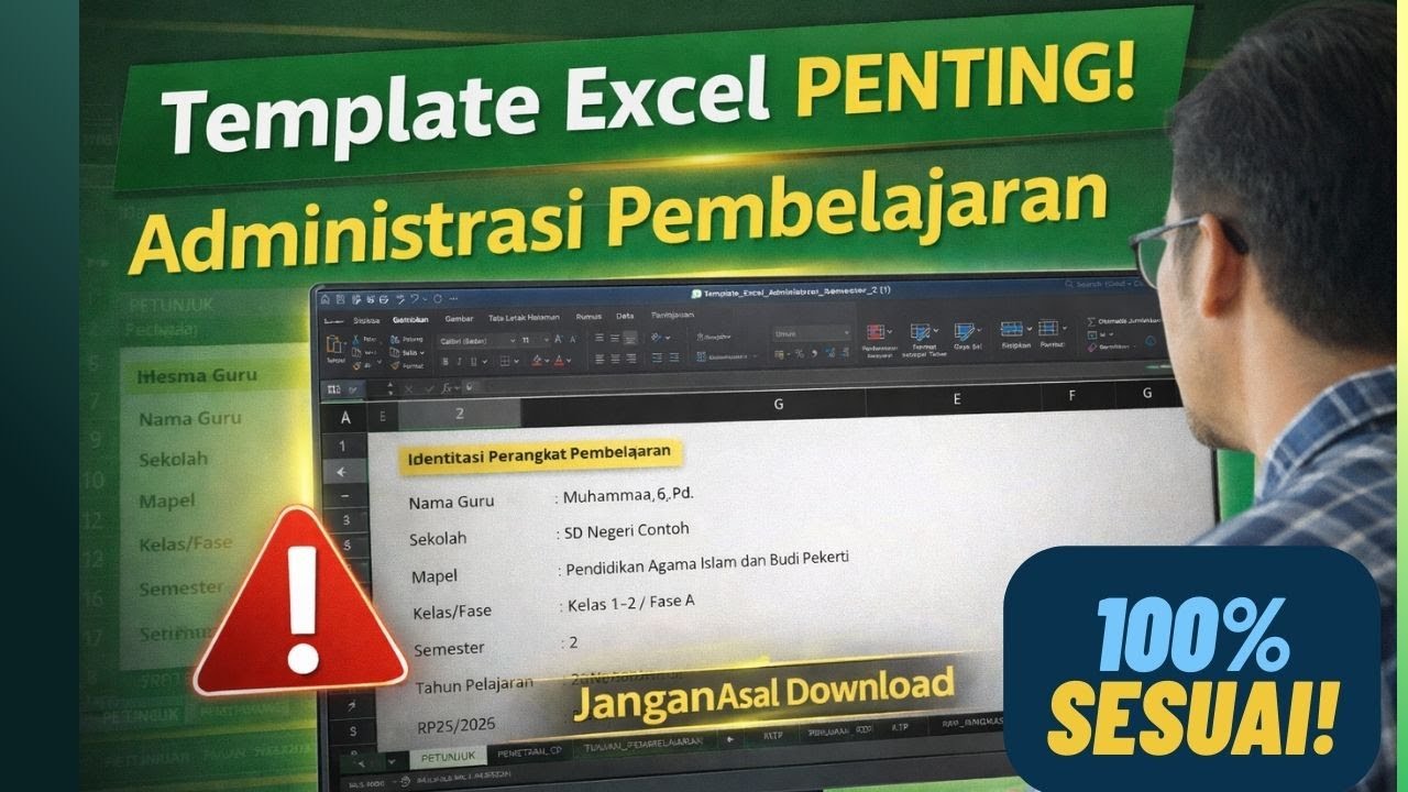 JANGAN ASAL DOWNLOAD! Template Excel Administrasi Pembelajaran Guru