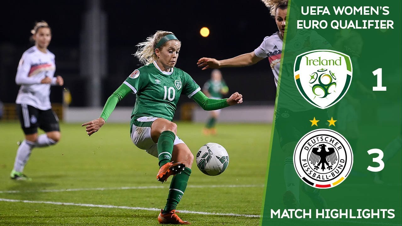 IRLWNT HIGHLIGHTS Ireland 1-3 Germany - UEFA Womens Euro 2022 Qualifier 