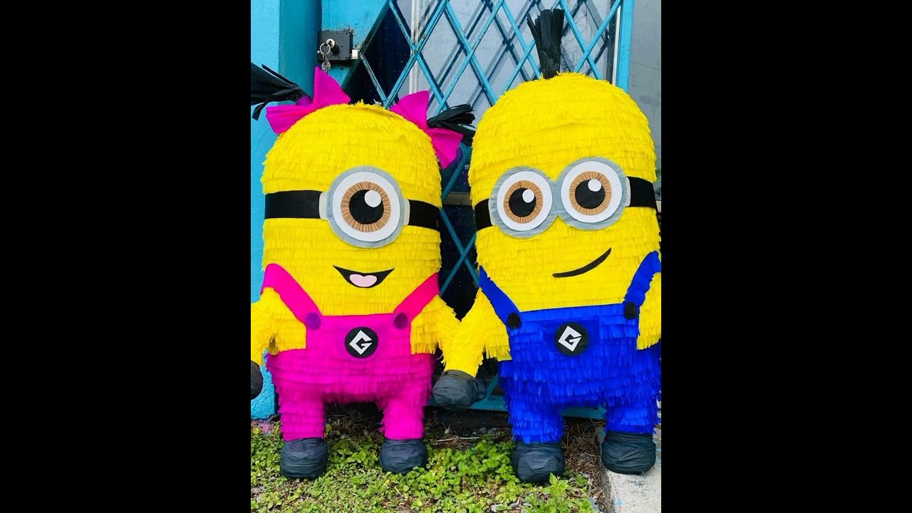 como hacer una piñata de Minions ⭐🇲🇽☺️☺️