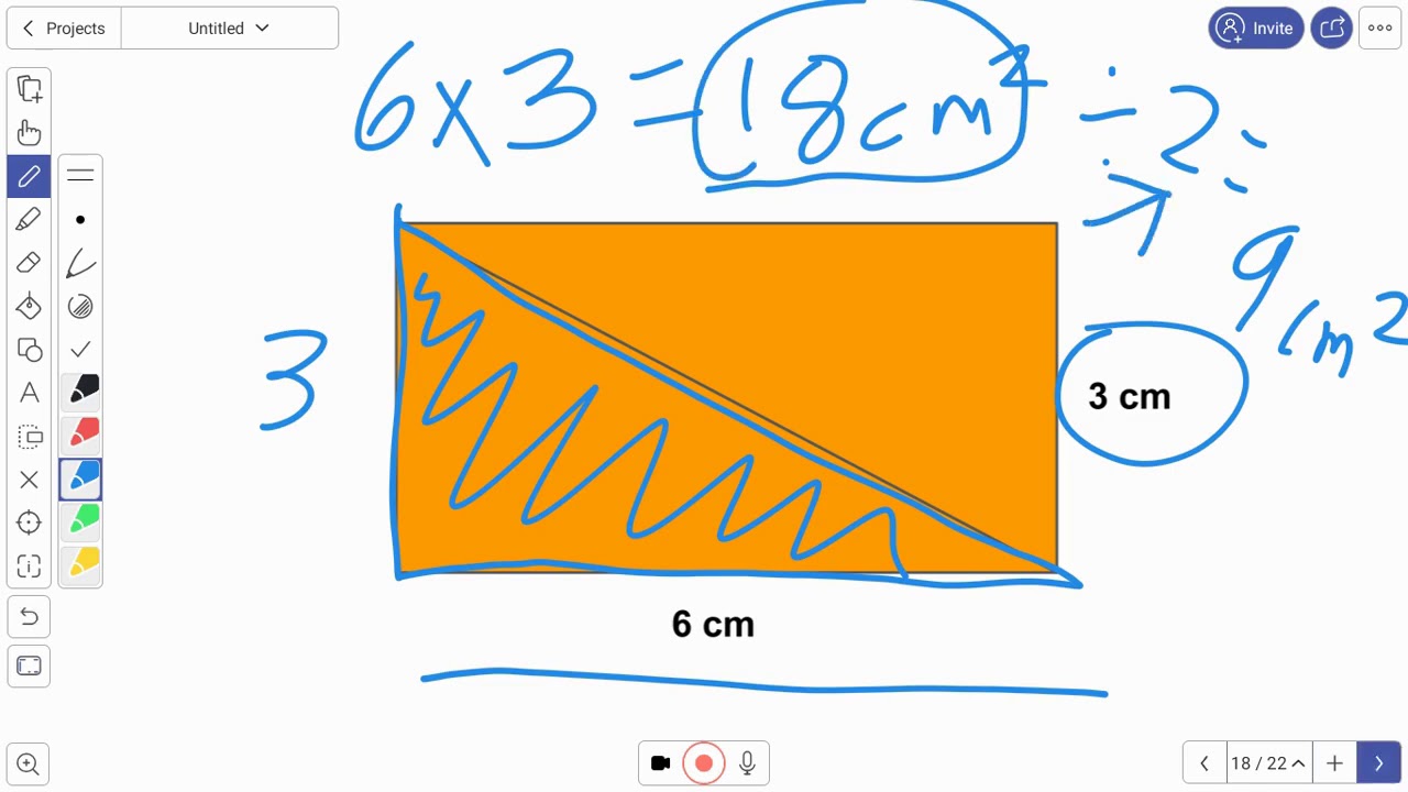 Area of a Right Triangle YouTube