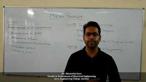 Microcontroller Introduction||Microprocessor ||5th Sem ||Electrical Engg ||Lec01