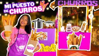 MI PUESTO DE CHURROS RELLENOS Y SENCILLOS  4 x 100 pesos  | CONNY CHANGARROS