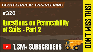 Questions on Permeability of Soils Part 2 | Geotechnical Engineering - GATE