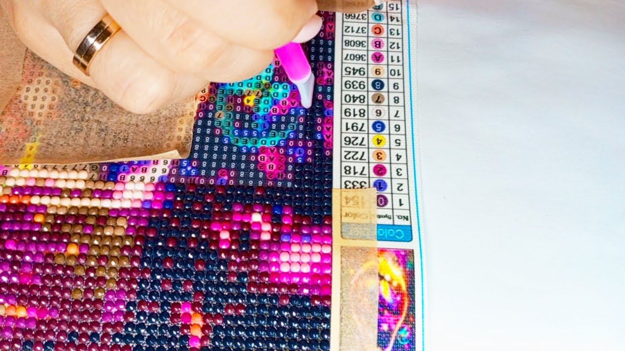 Diamond painting no talking | Magic lamp with butterflies (part. 2)