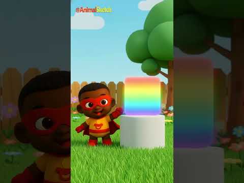 أغنية الدائرة المربع المثلث أناشيد أطفال ممتعة تعلم الأشكال مع AnimalSketch