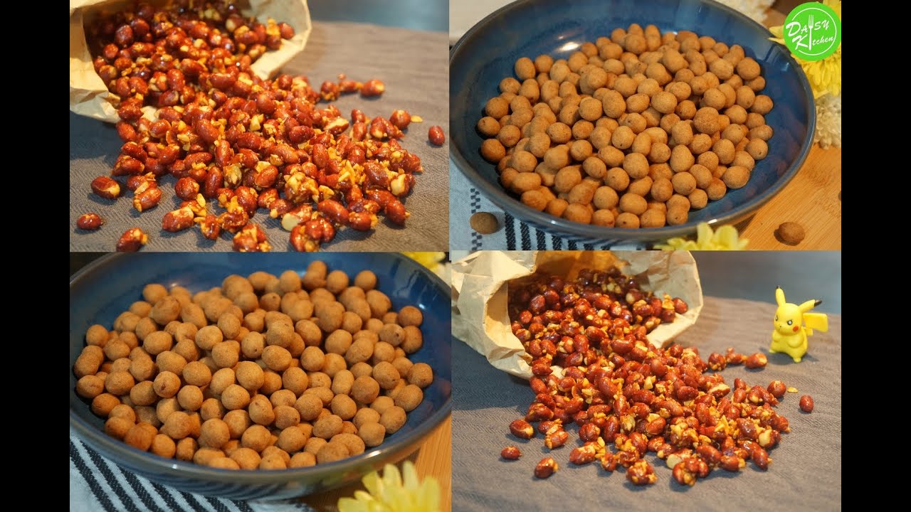 Đậu Phộng 2 Món - Tỏi Ớt & Da Cá ăn là ghiền - Spicy Garlic Peanut & Coconut Roasted Peanut Recipe