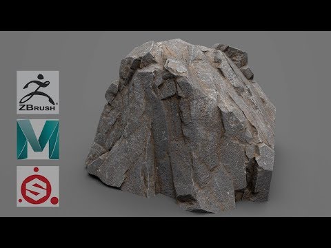 نحوه ساخت سنگ با Zbrush، Maya و Substance Painter