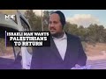 Israeli man filmed saying he wants the land to be returned to Palestinians