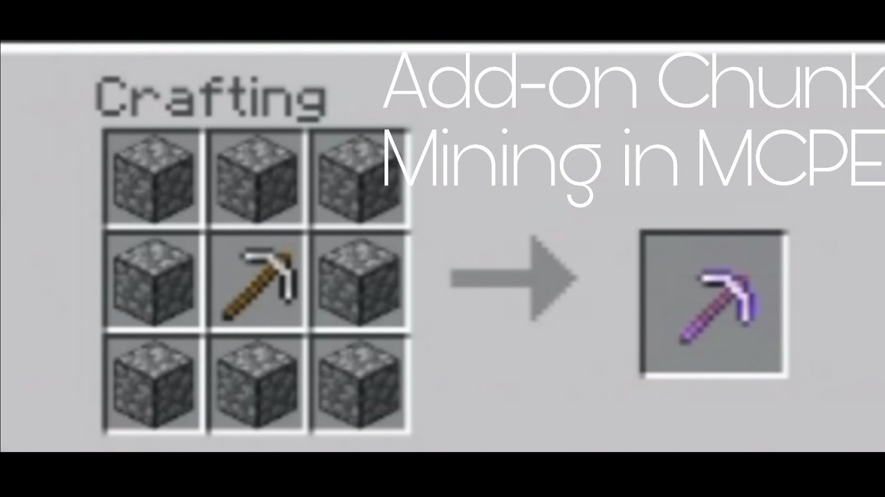 Add-on Chunk Mining in MCPE | DataPack Java in MCPE - YouTube