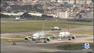 Uma manhã incrível de Vários Pousos e decolagens, Aeroporto Internacional de Guarulhos São Paulo ✔