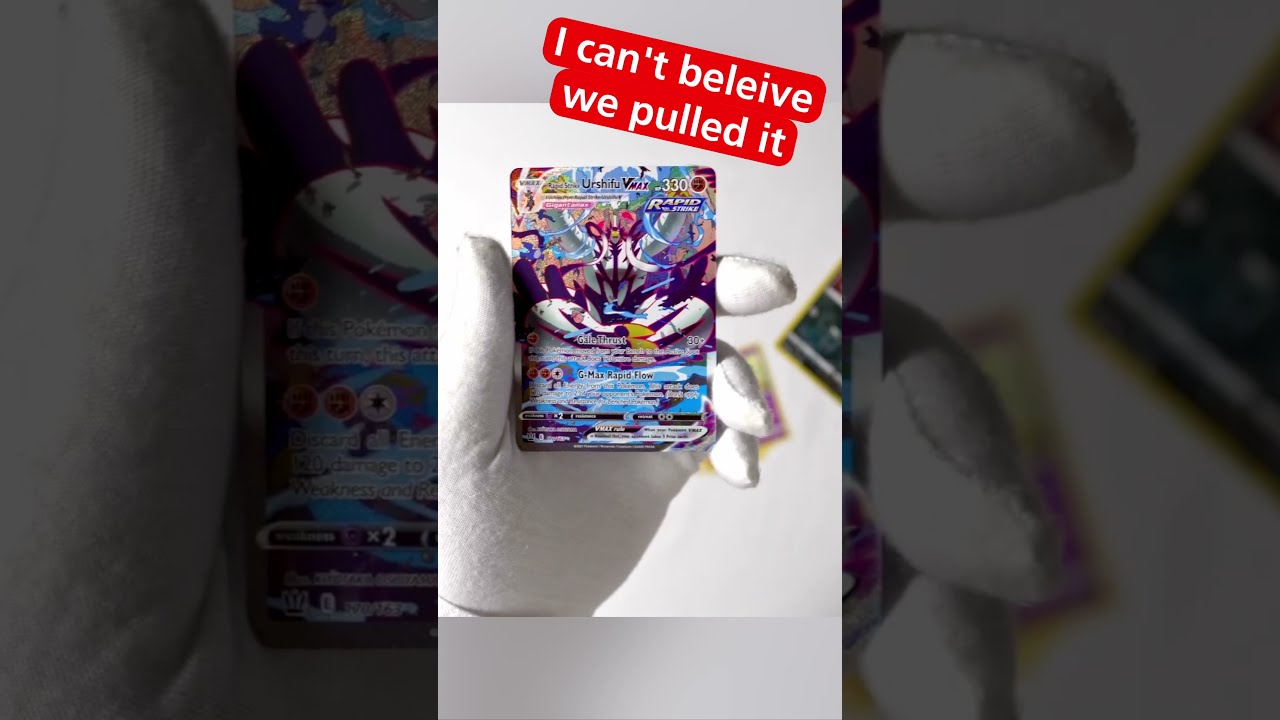 We pulled ALTERNATE ART Rapid Strike Urshifu VMAX in this Battle Styles Pack Opening 