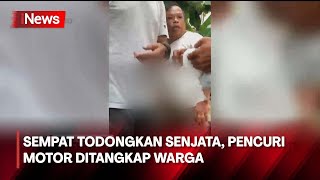 Maling Motor Todongkan Pistol saat Dikepung Warga di Bekasi - iNews Malam 18/05