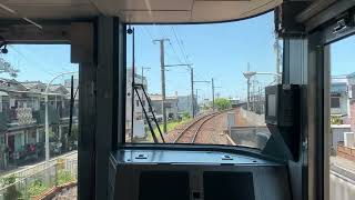 [前面展望]JR阪和線（羽衣線）鳳駅から東羽衣駅