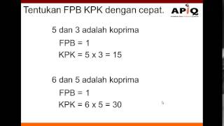 FPB KPK Cepat - Koprima - Jurus 7 Detik Matematika Paman APIQ