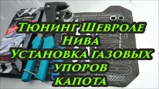 Нива Шевроле, Тюнинг,Газовые упоры капота