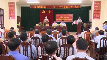 Đồng chí Hoàng Trung Hải tiếp xúc cử tri huyện Ba Vì, TP Hà Nội