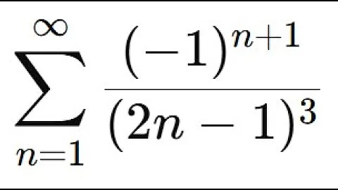 Alternating sum of the Reciprocals of the Odd Cubes