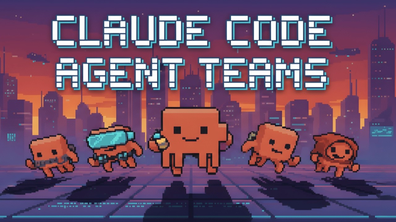 Claude Code Agent Teams tutorial showing multiple AI agents collaborating