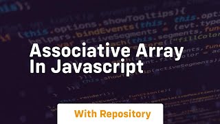 associative array in javascript
