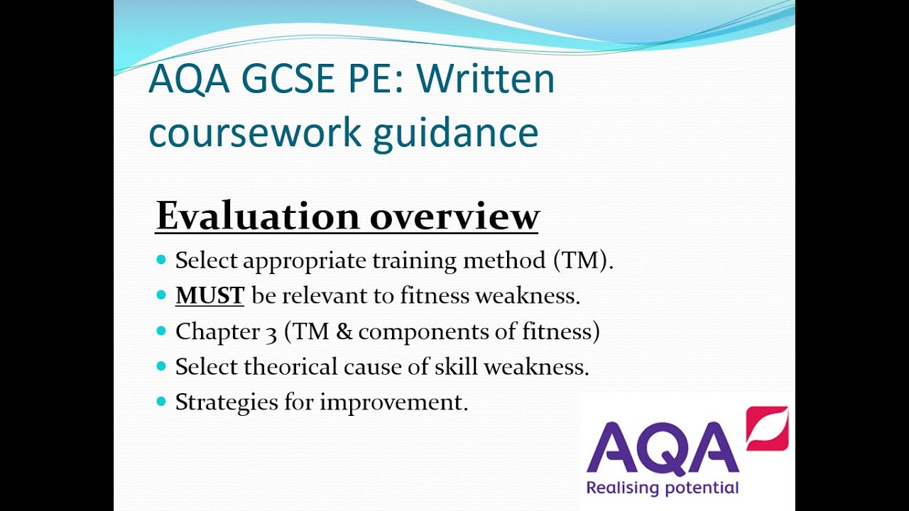 coursework for gcse pe