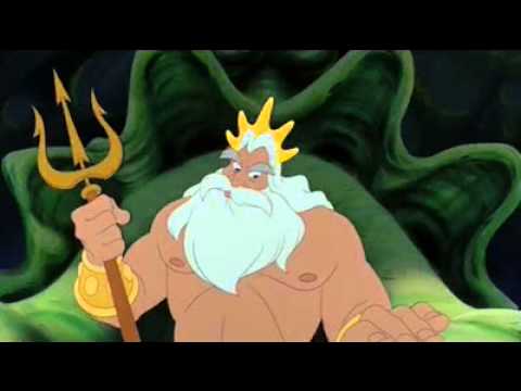 the little mermaid sebastian and king triton youtube