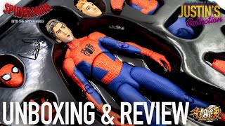 Peter B Parker Into the Spider-Verse Sentinel SV Action 1/12 Scale Figure Unboxing & Review screenshot 2