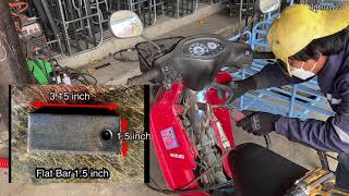วิธีติดตั้งพ่วงข้างเข้ากับ Suzuki smash / how to install sidecar on motorcycle