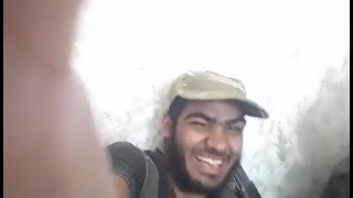 مقاتلو الفصائل يستقبلون صاروخا سقط بجوارهم بالضحك..وناشطون: المقطع يفسر معارك حماة وإدلب