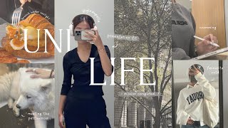 uni life 🎧┊cramming, presentation, brunch, unboxing, welcome to my jam-packed week┊mission completed