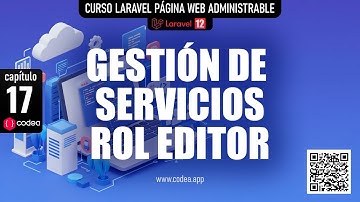 Gestión de Servicios en Laravel con Permisos de Rol Editor Curso Laravel Página Web Administrable