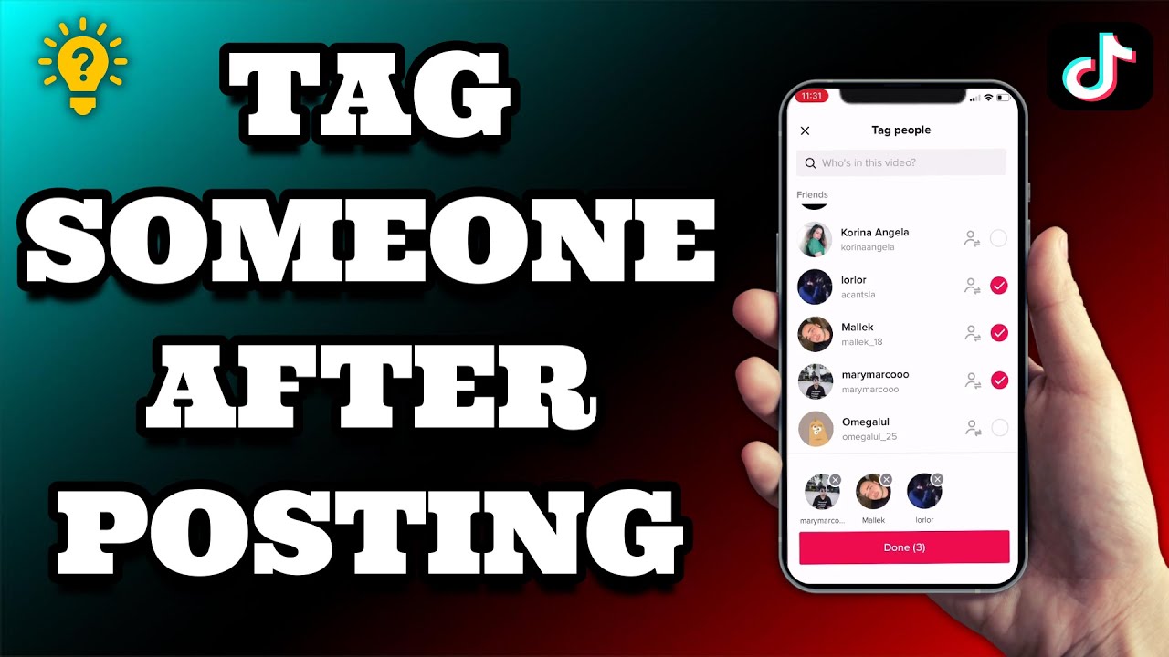 How To Tag Someone On Tiktok After Posting | Social Tech Insider - YouTube