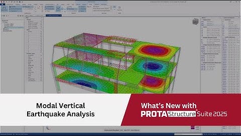 Modal Vertical Earthquake Analysis with the ProtaStructure 2025