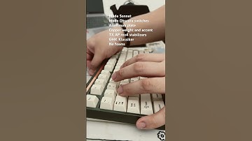 Mode Sonnet with Obscura switches and GMK Klassiker #keyboard #mechanicalkeyboard #customkeyboard