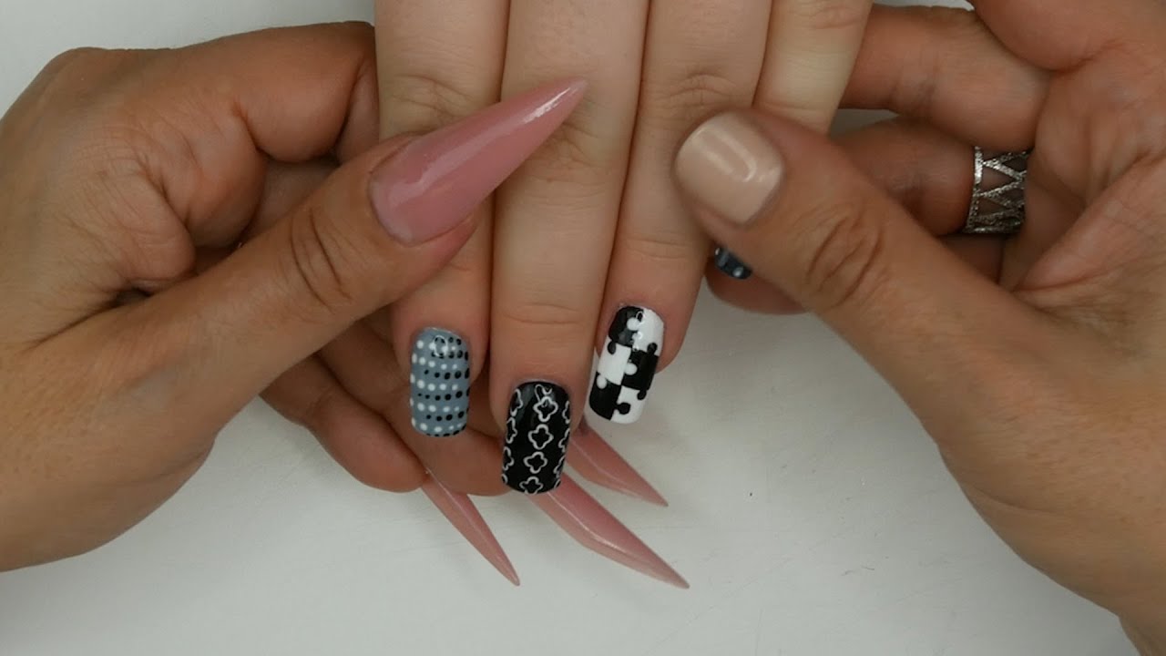5 Différents Nail Art au Dotting Tool YouTube