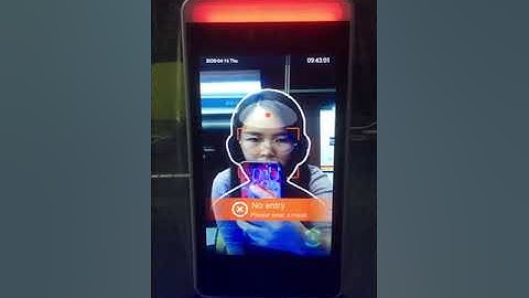 8 inch Smart Face Recognition and Body Temperature Measurement LCD Display