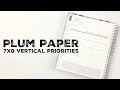Plum Paper | 7x9 Vertical Priorities