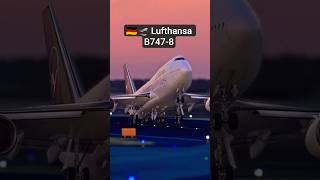 Lufthansa B747-8 Takeoff From Frankfurt Queen Of The Skies Departure