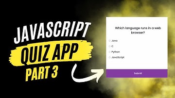The Ultimate JavaScript Quiz App || part-3