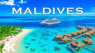 Maldives 4K Drone Footage 🇲🇻 Crystal Lagoons, Overwater Villas & Tropical Paradise