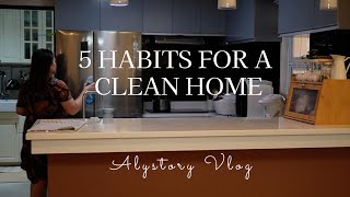 SUB) 5 Essential habits for a clean home| Cleaning & Organizing
