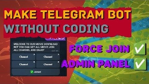 How To Make Telegram Bot Code Without Coding|| #botmaking #telegram #howto #botez #tutorial